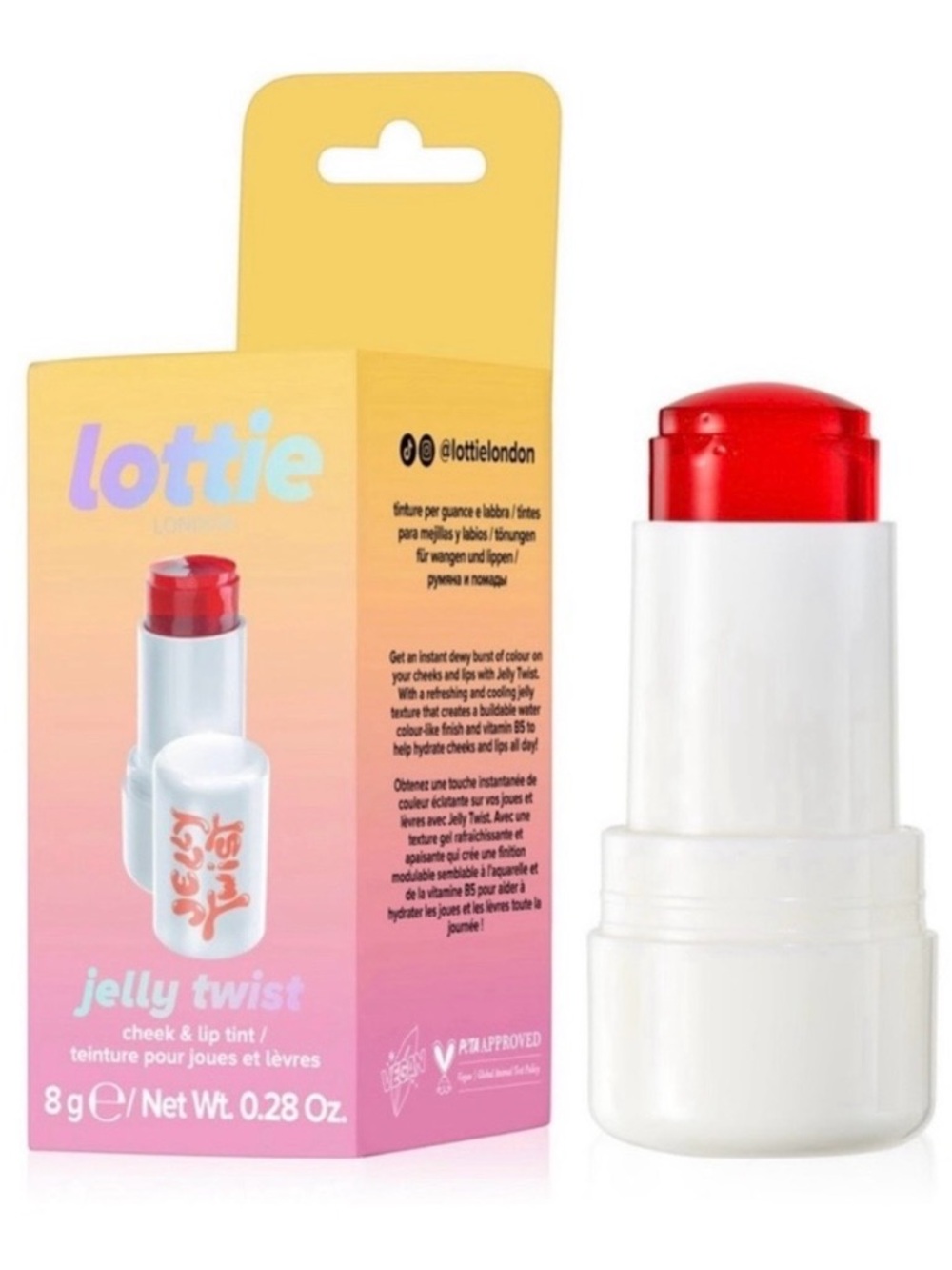 💎 NEW 💎 Lottie London Jelly Twist Cheek & Lip Tint Coral Crush 💎